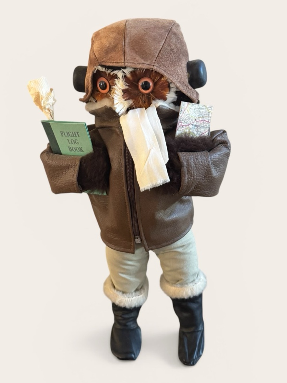 Rare ABERCROMBIE & FITCH LONDON OWL AVIATOR Vol II Catalog Suede Head Gear